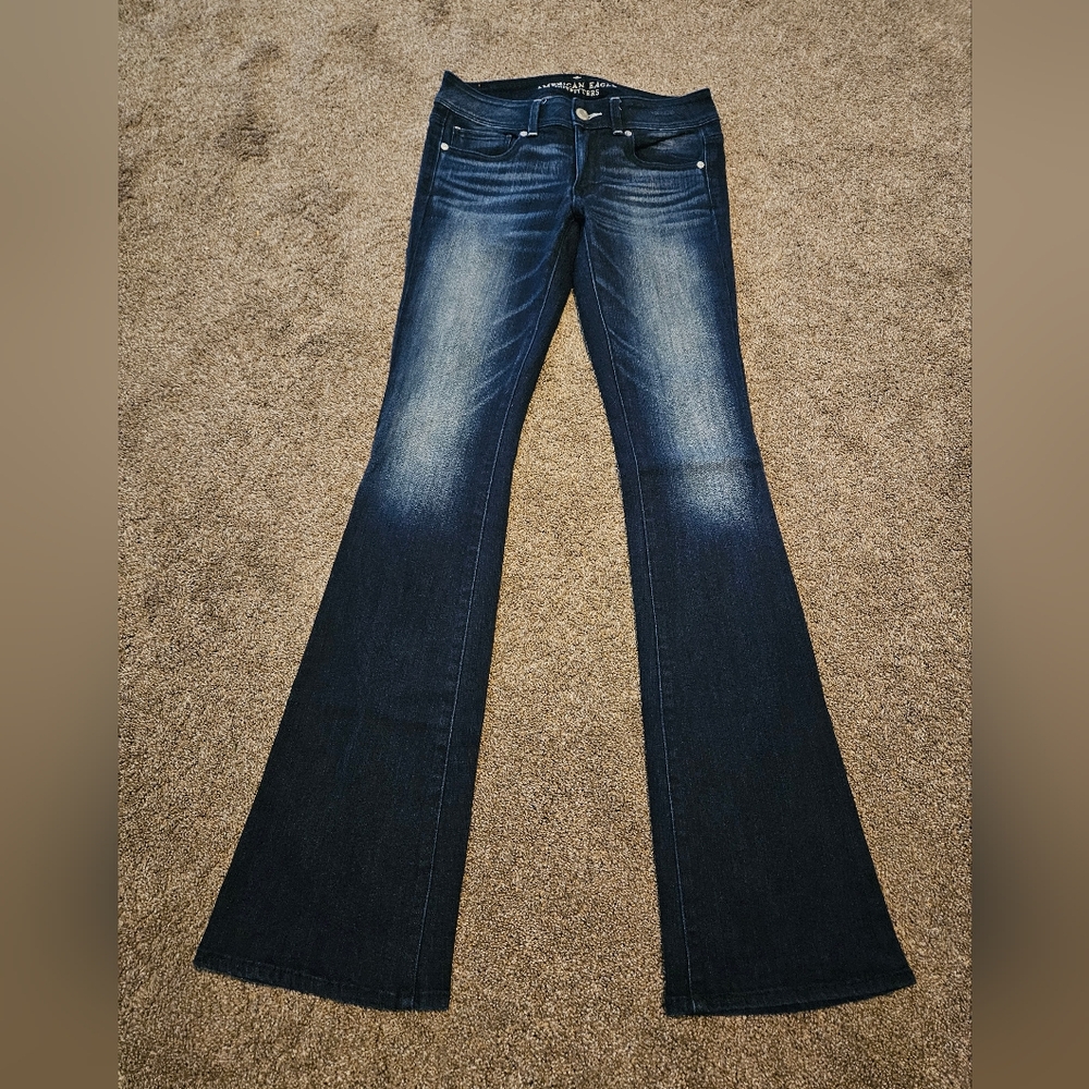 American Eagle Outfitters Blue Flare Denim Jeans